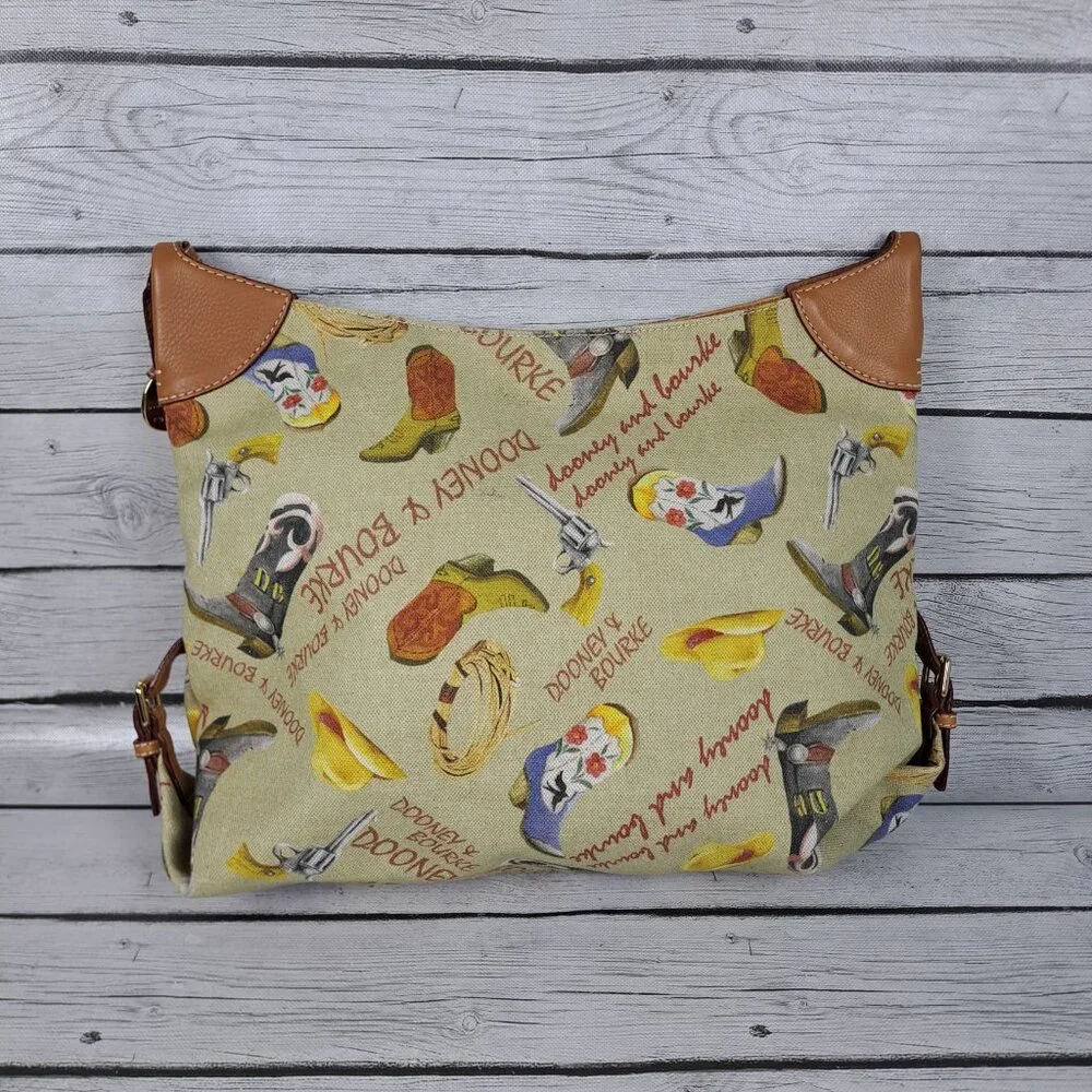 Dooney & Bourke Purse Western Cowboy Print - Picture 8 of 15